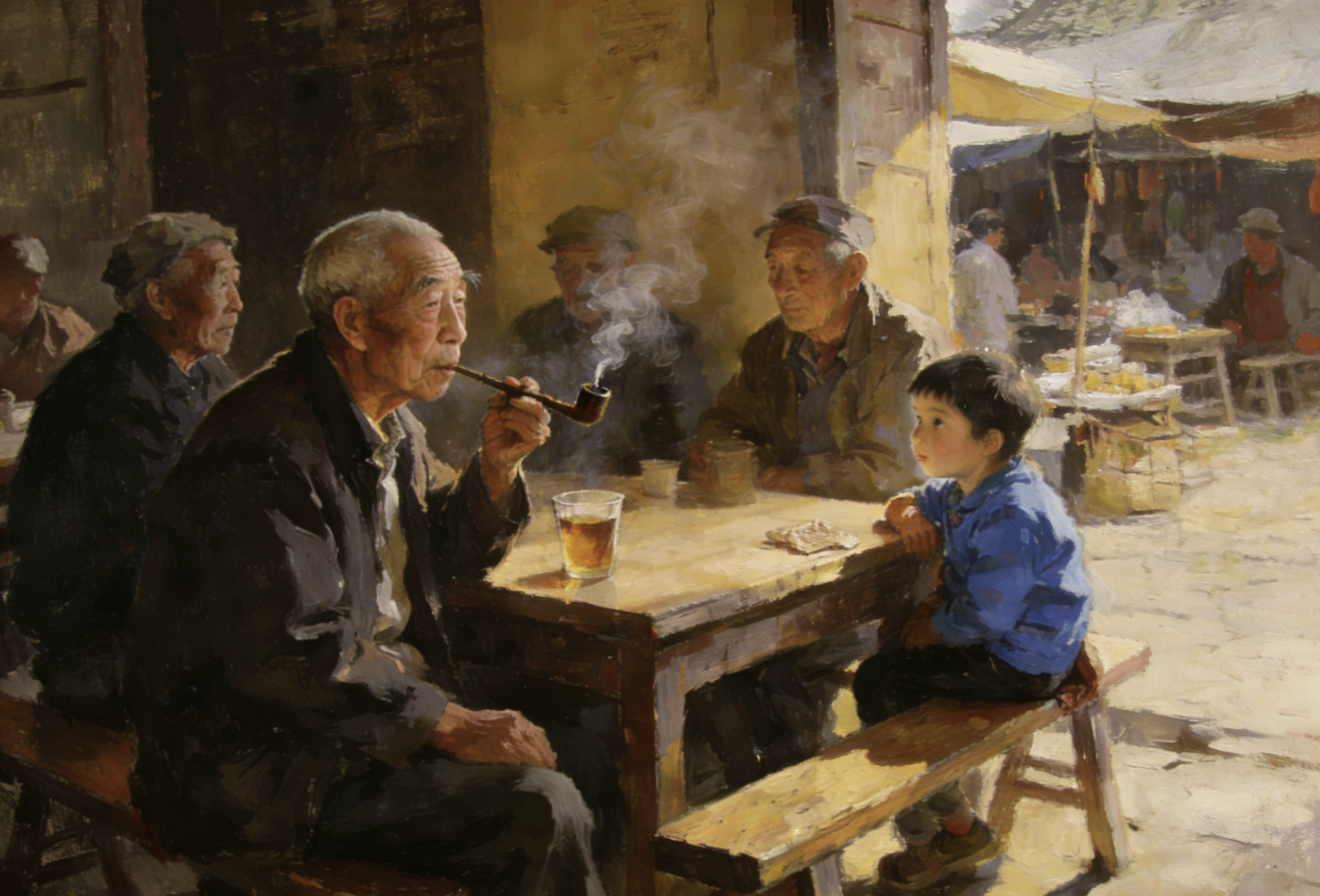 外公是我们家唯一一个抽烟喝酒的人